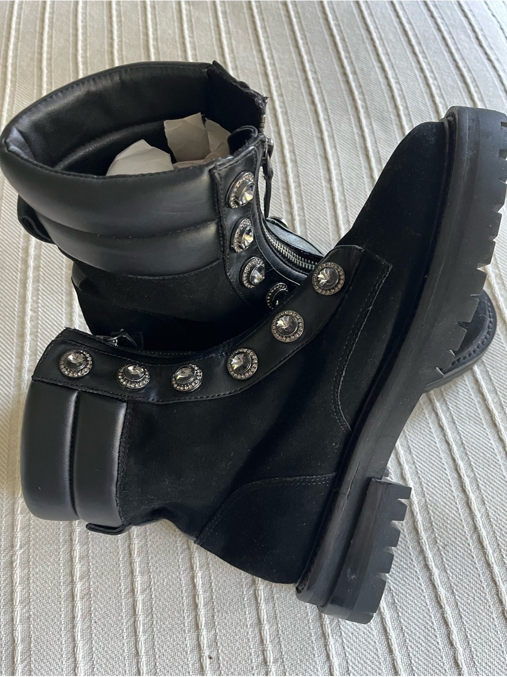 Kurt Geiger London Bobby suede Combat boots
